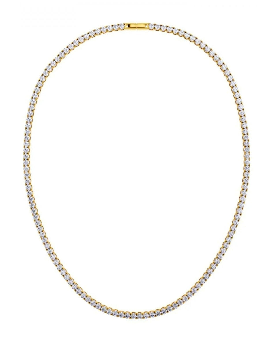 Round 12ct Tennis Necklace