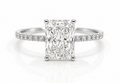 Radiant Pavé 2.21ct Engagement Ring