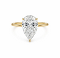 Pear Solitaire 4.04ct Engagement Ring