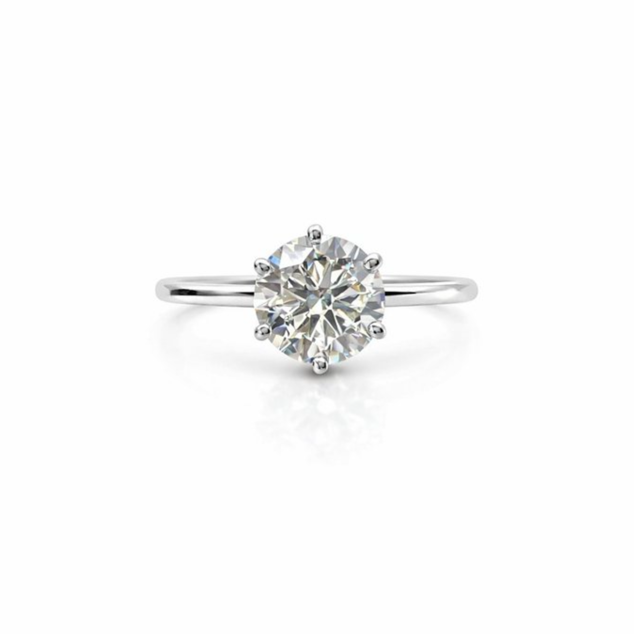 Round Solitaire 1.03ct Engagement Ring