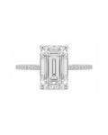 Emerald Pavé Engagement Ring