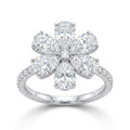 Flower Pavè Cocktail Ring