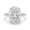 Oval Pavé Engagement Ring